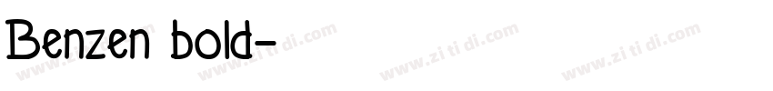 Benzen bold字体转换